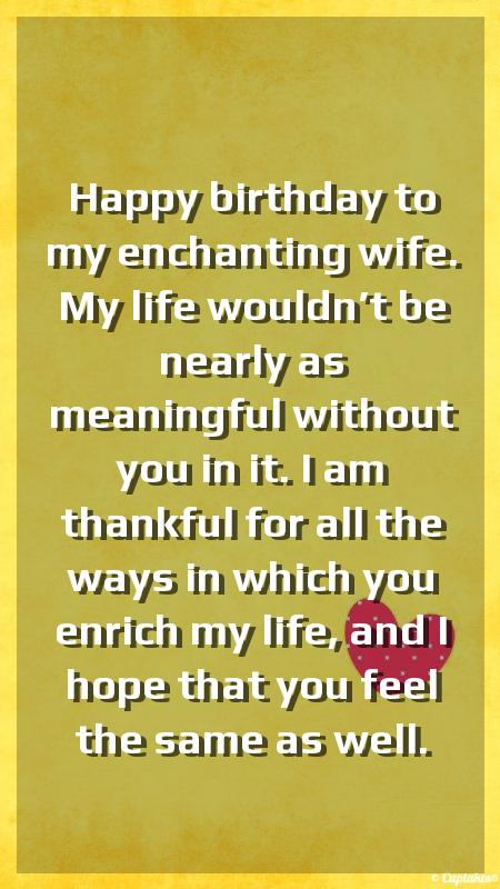 happy birthday quotes for lovely wife